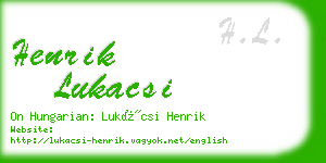 henrik lukacsi business card
